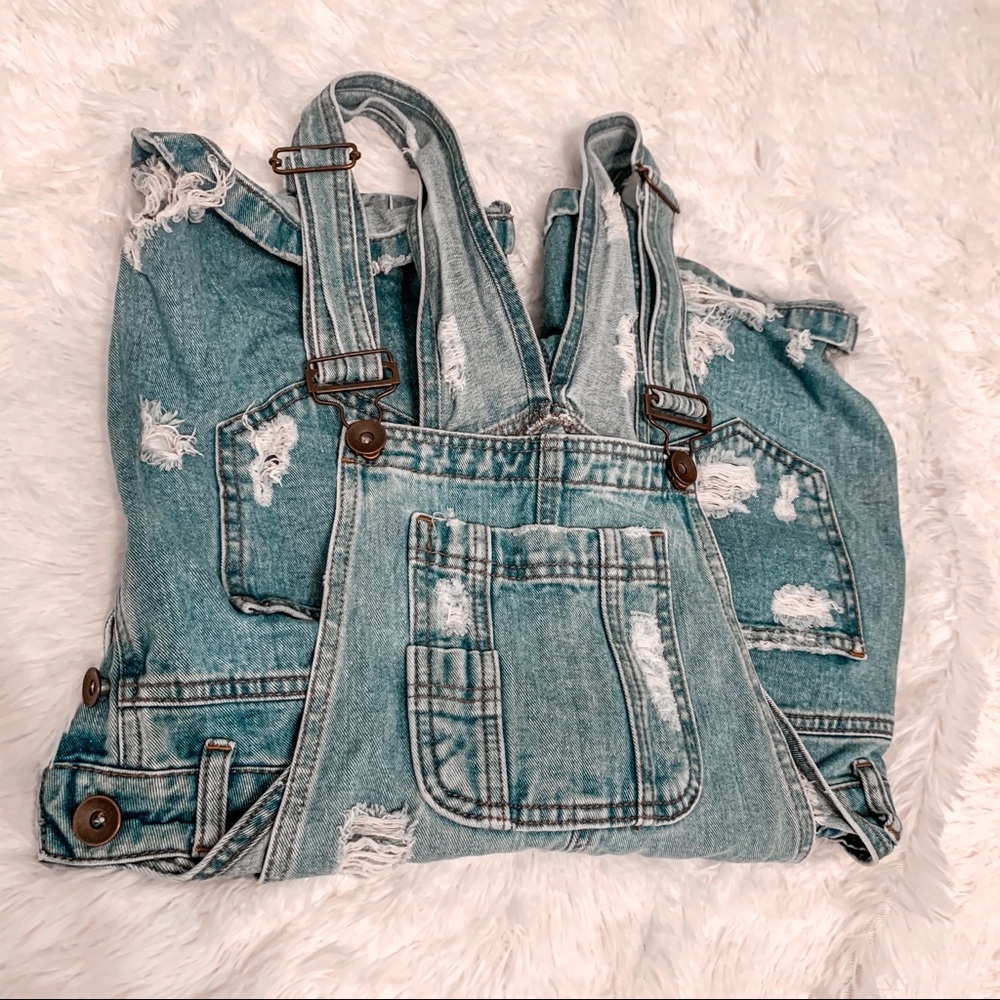 ASOS Jean Overall Shorts